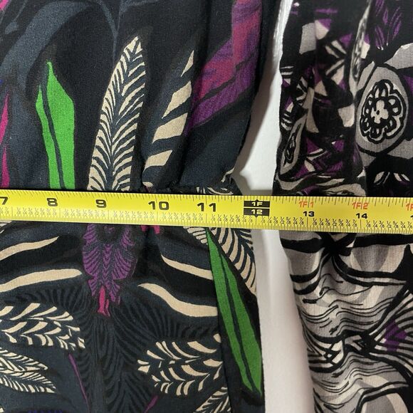 Desigual Bodycon Mini Dress S Long Sleeve Graphic Y2K Artsy Boho Streetwear - Picture 9 of 10